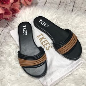 Tkees Lucas Leather Slip On Sandals